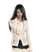 Cest Nous Gothic Ruffled Chiffon Shirt – Blouses
