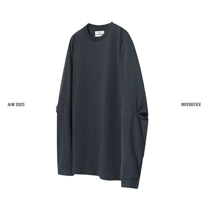 Disjointed Structure Long Sleeve T-Shirt