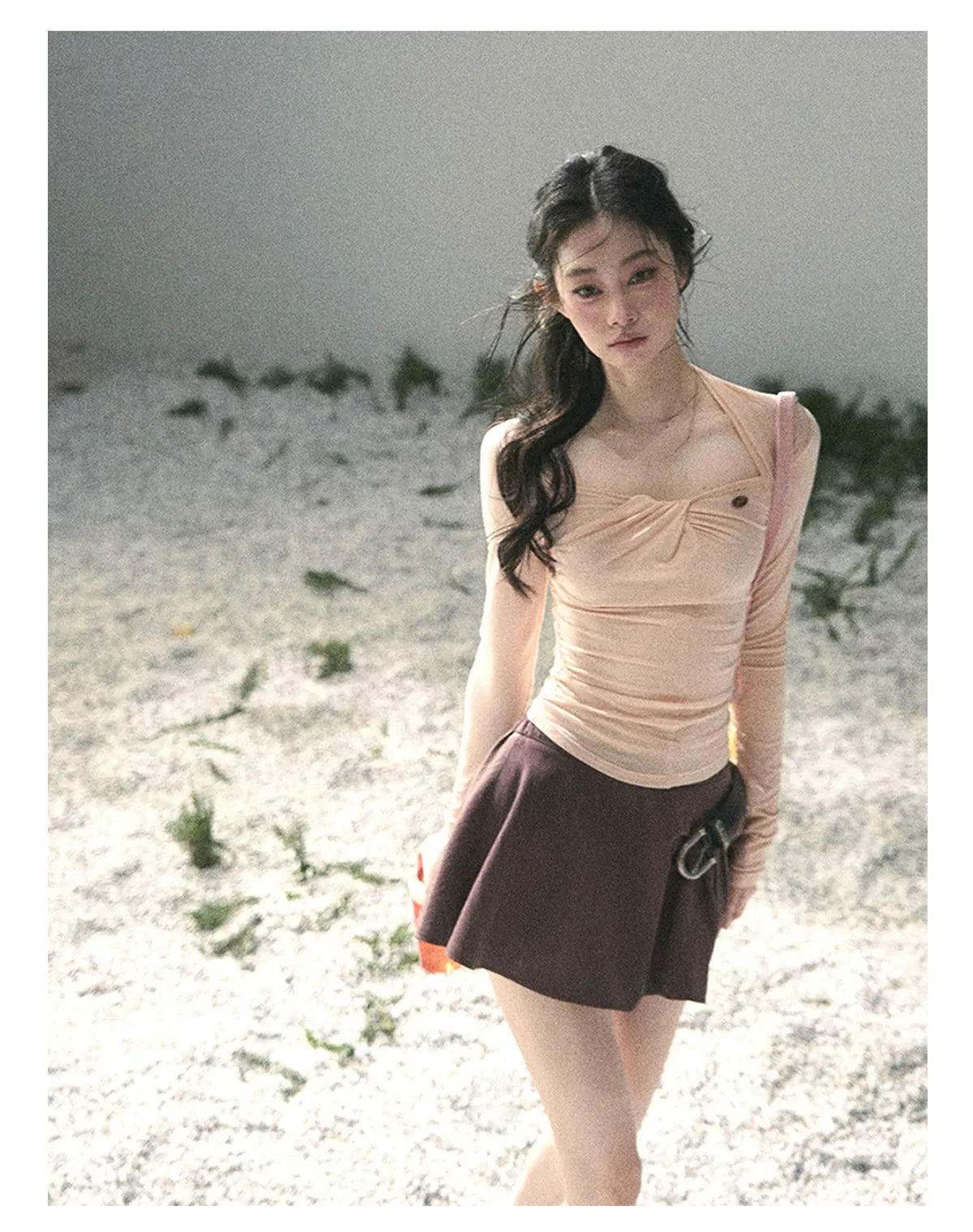 Breeze Layered Cropped Long-Sleeve Tee