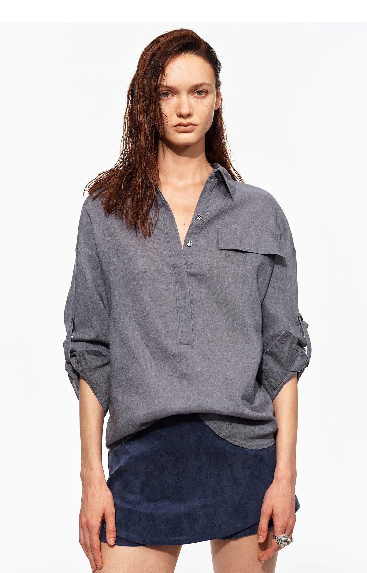 Tencel Linen Textured Shirt