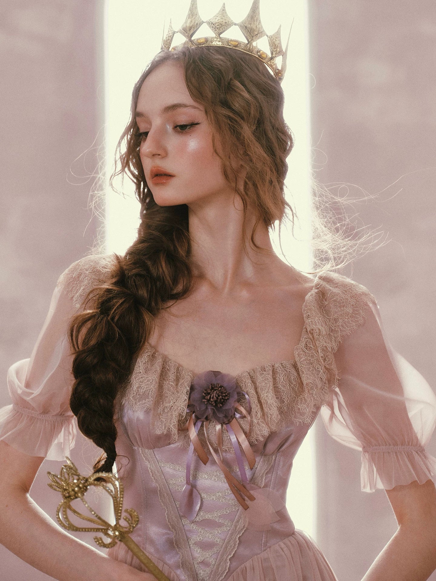 Purple Iris Princess Dress