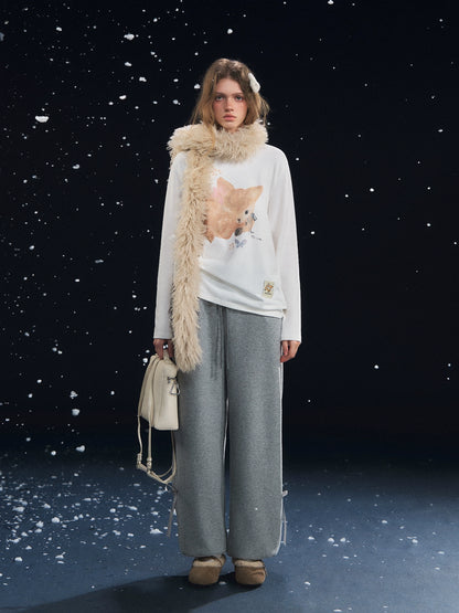 Velvety Jogger Lantern Pants