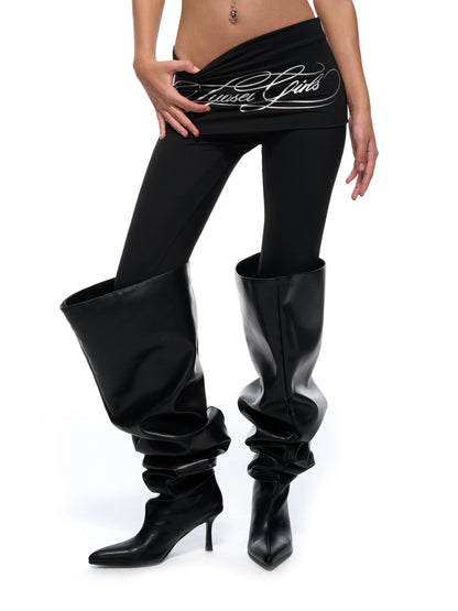 Waist Graphic Compression Yoga Leggings