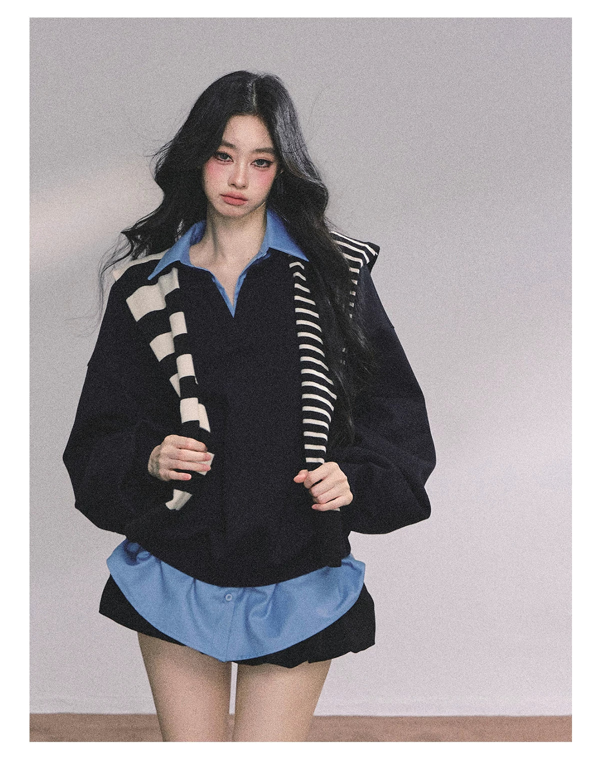 Two-Piece American Oversized Sweatshirt