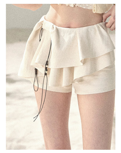 Layered Ruffle Mini Skirt