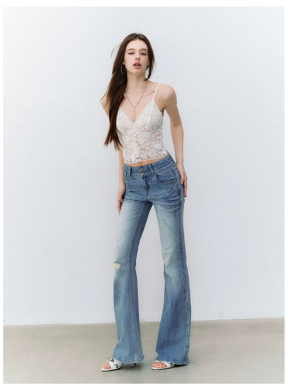 French Lace V-Neck Wireless Bra Camisole
