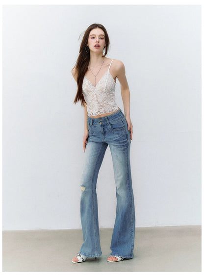 French Lace V-Neck Wireless Bra Camisole