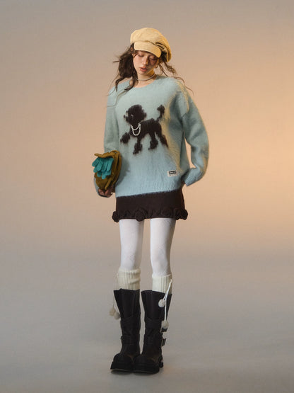 Playful Puppy Crewneck Sweater