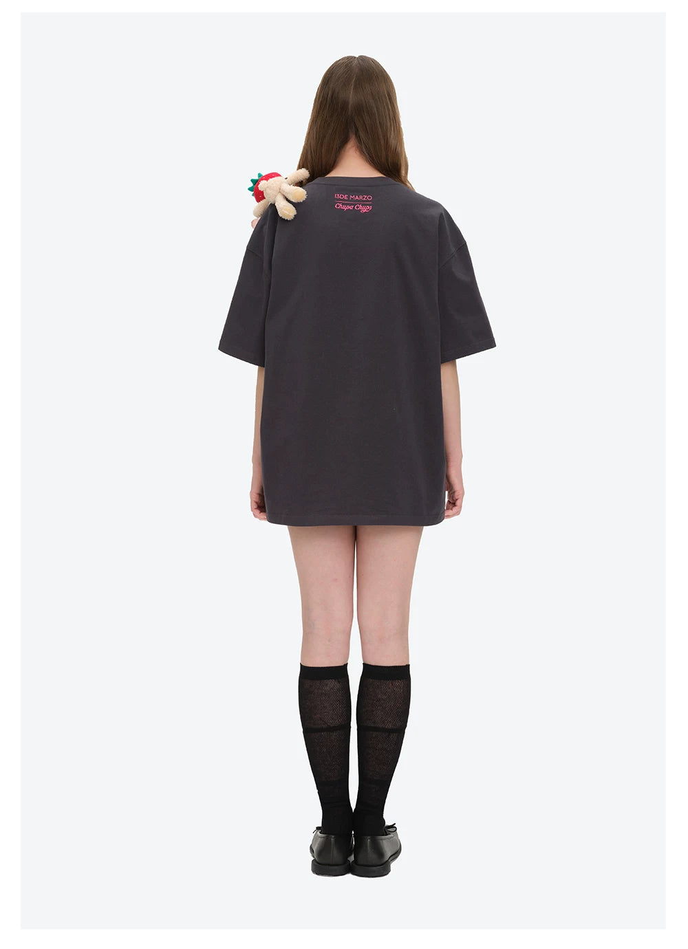 Bear Graphic Lollipop Oversized T-shirt