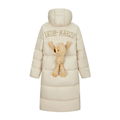 Long Hooded Down Parka Coat