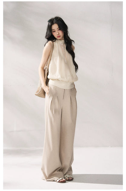 Halter Neck Minimalist Sleeveless Vest