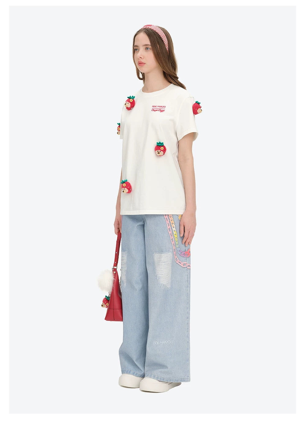 Crystal Bear Embellished T-shirt