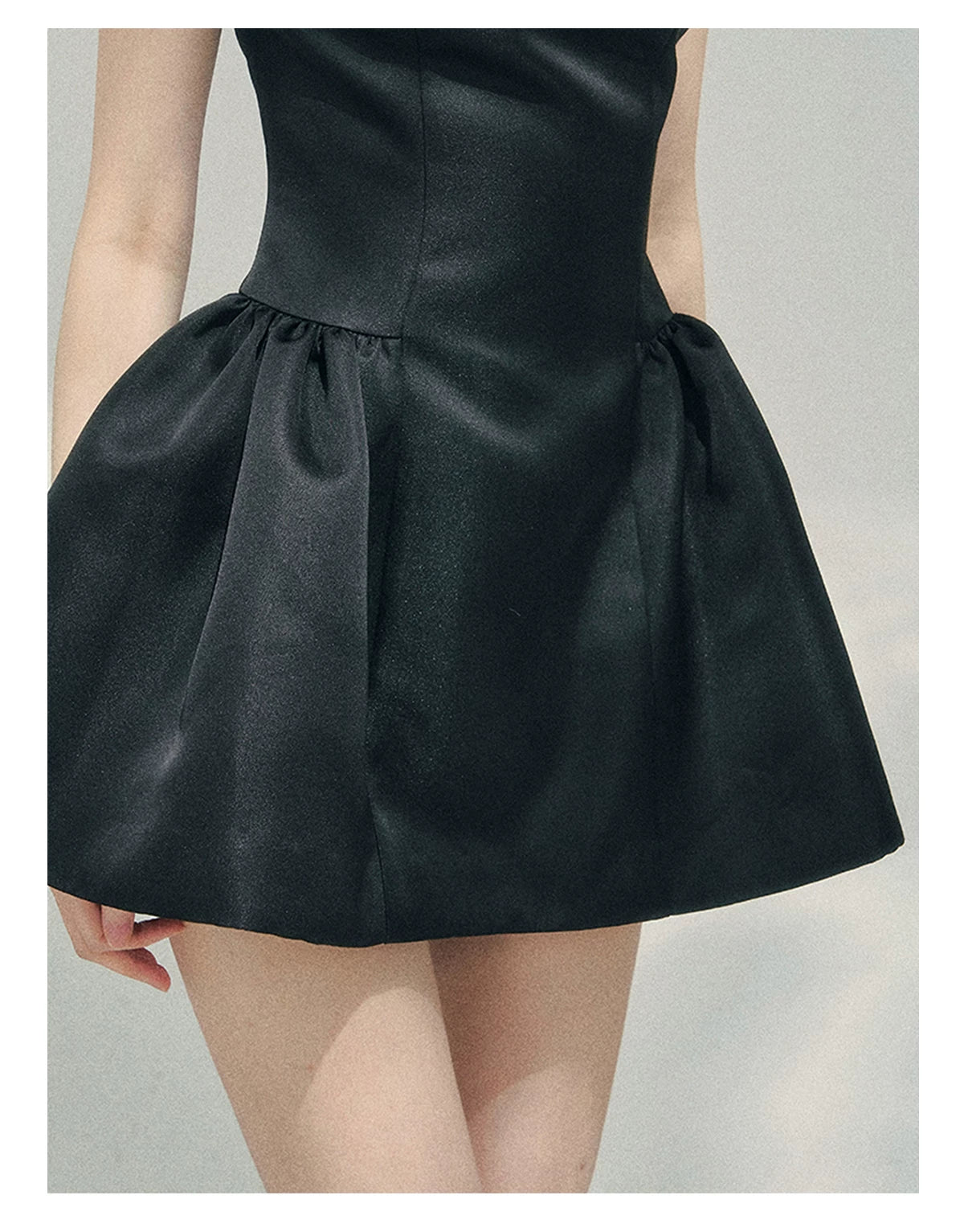 Liliane Ballroom Puff-Sleeve Mini Dress