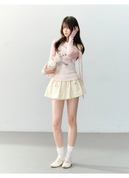 Lycocell Sporty Bubble Skirt Shorts