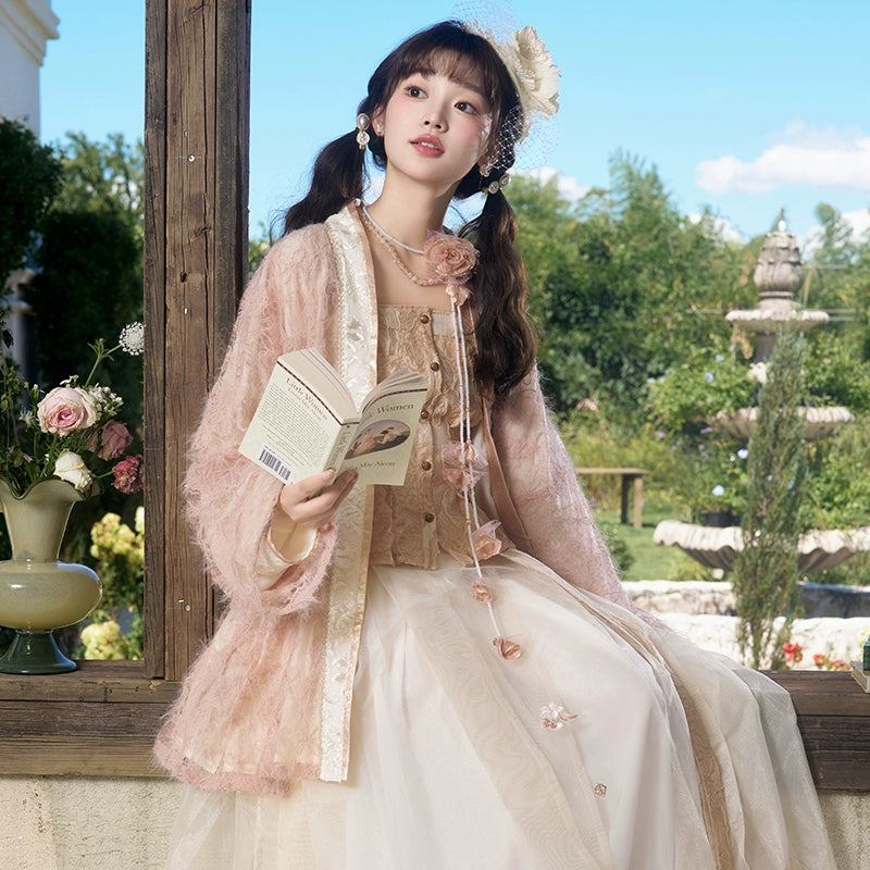 &quot;桃雾朝烟&quot; Modern Hanfu Set