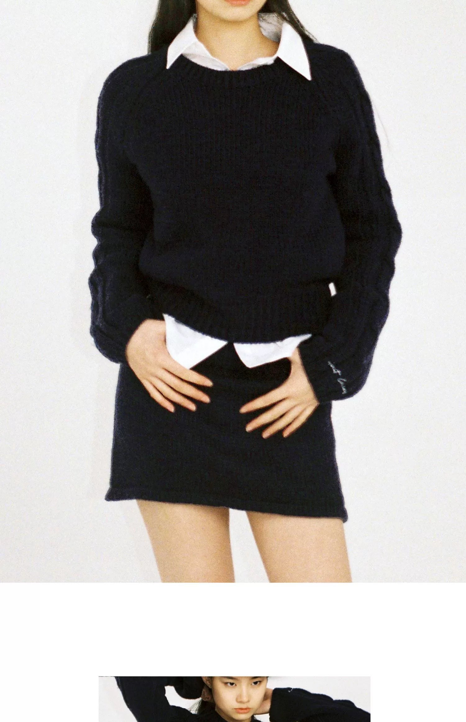 Pullover Raglan Sleeve Sweater Set