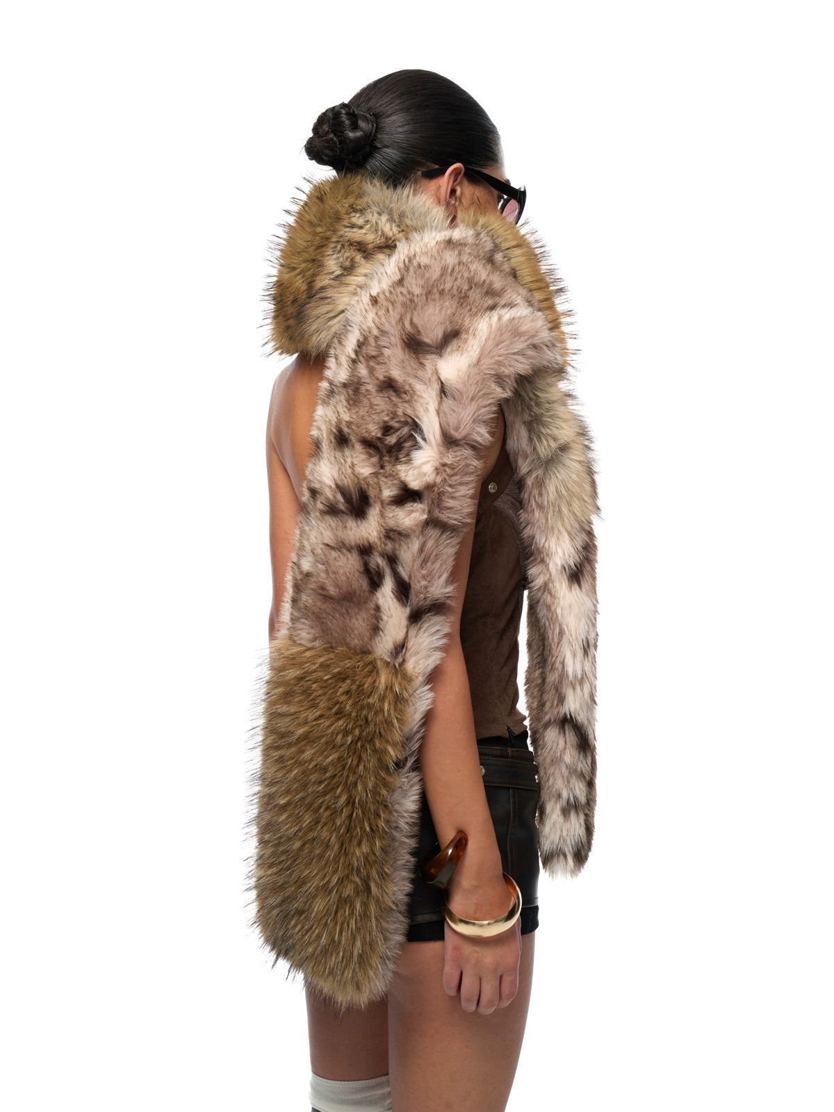 Longline Faux Fox Fur Scarf