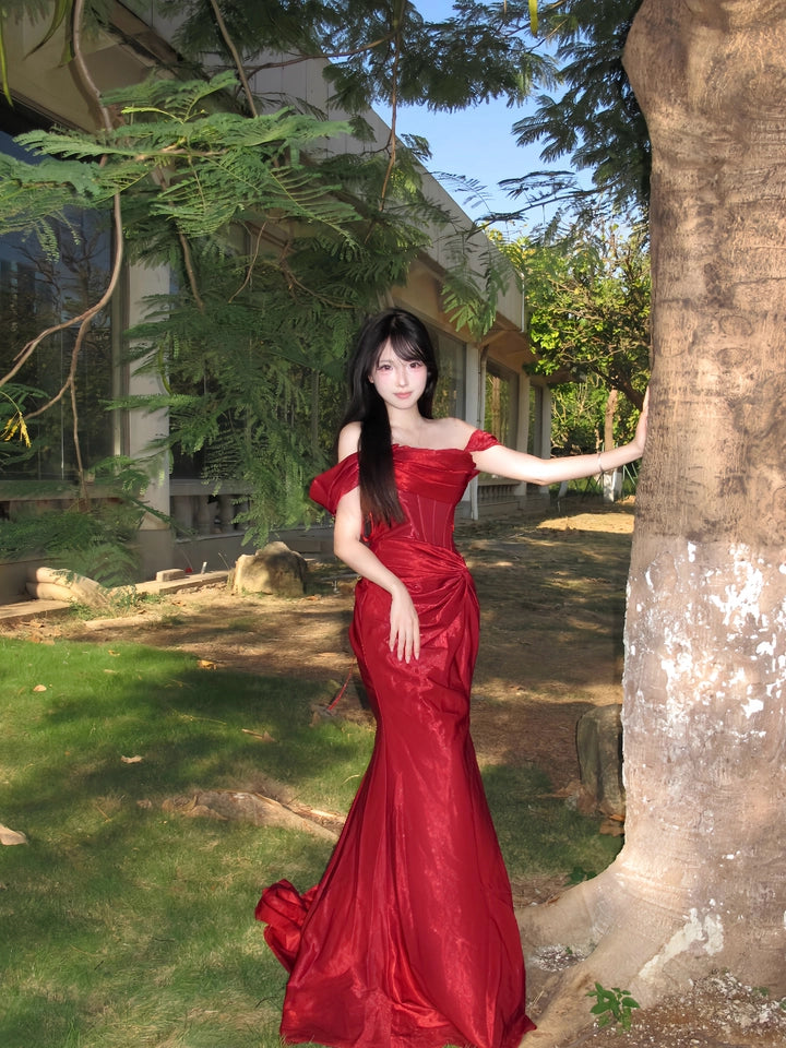 Stellar Blue Aura Couture Gown