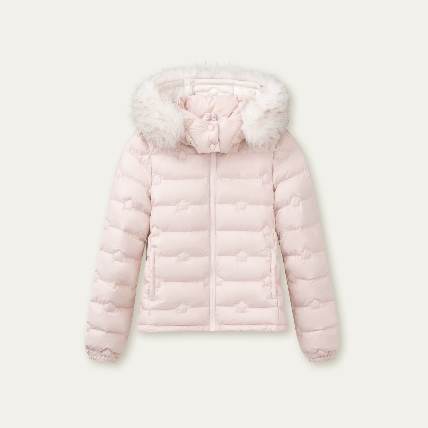 Embossed Sweet Dream Quilted Down Jacket