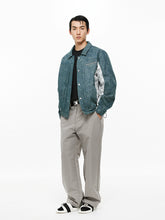 Denim Spliced Down Cotton Jacket - CHINASQUAD