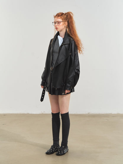 Vintage Moto PU Jacket