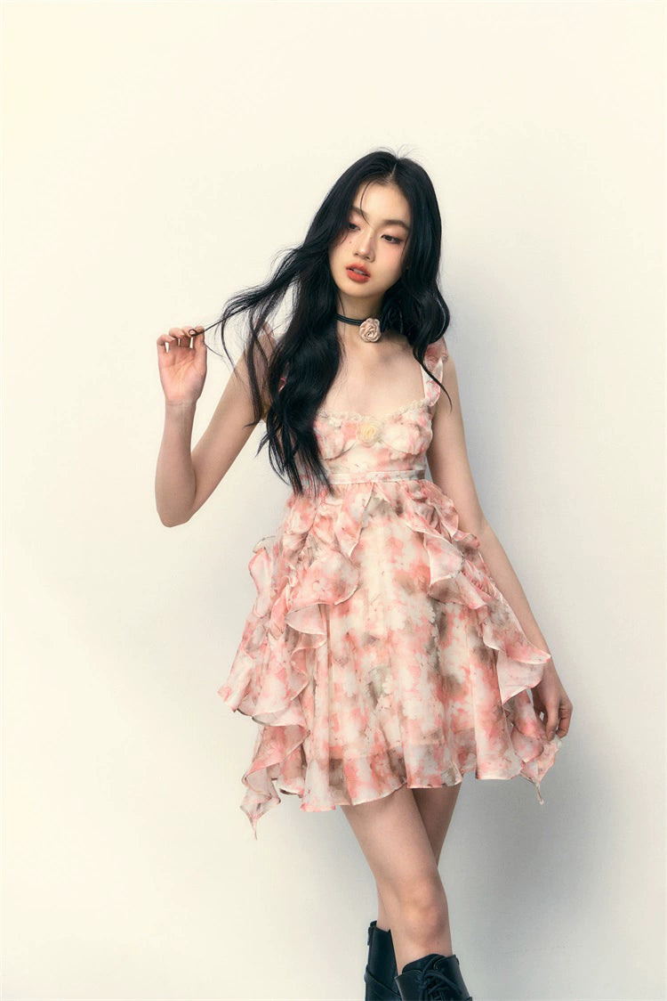 Pink Floral Dress