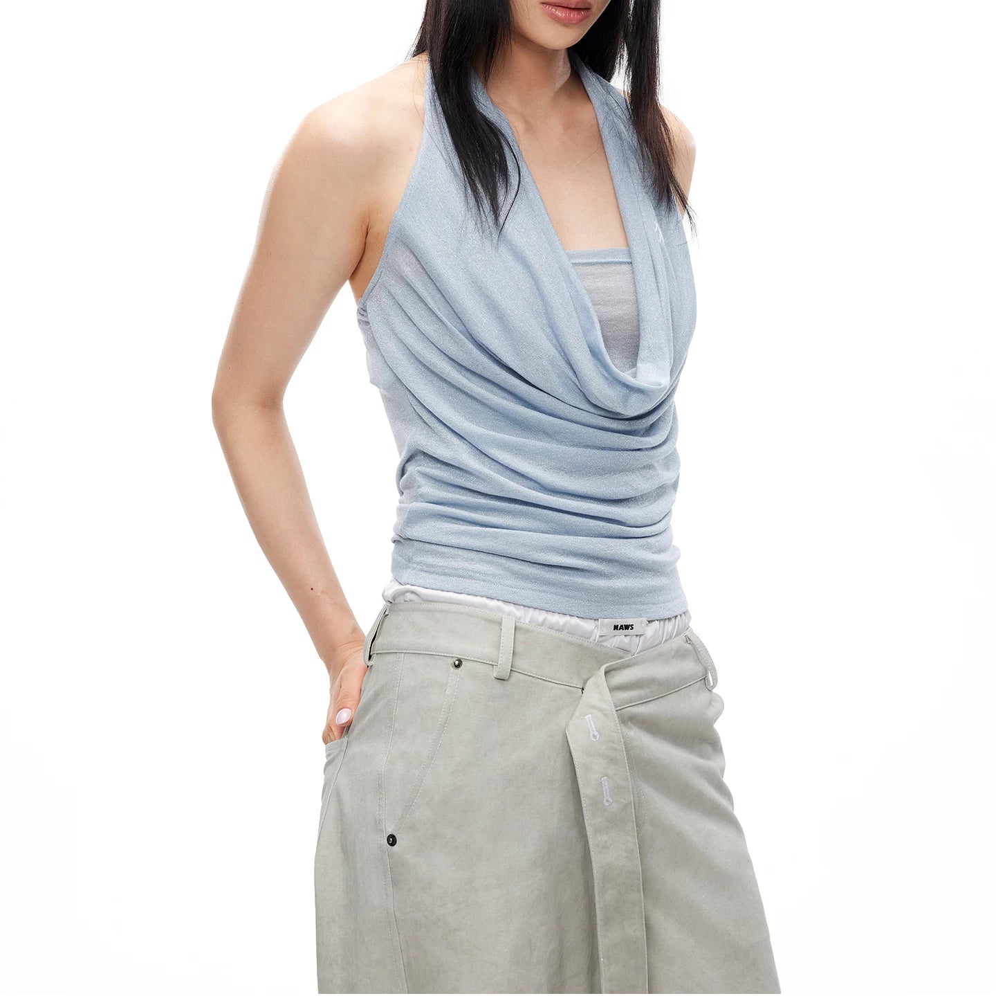 Katini Halter Neck Slim Fit Top