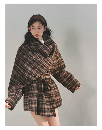 French British-Style Wool Coat