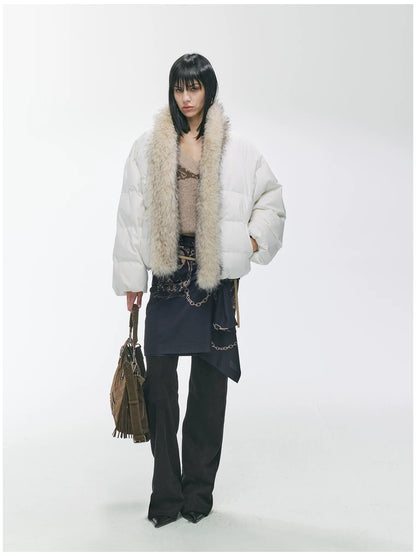 90% Duck Down Fur-Trimmed Parka