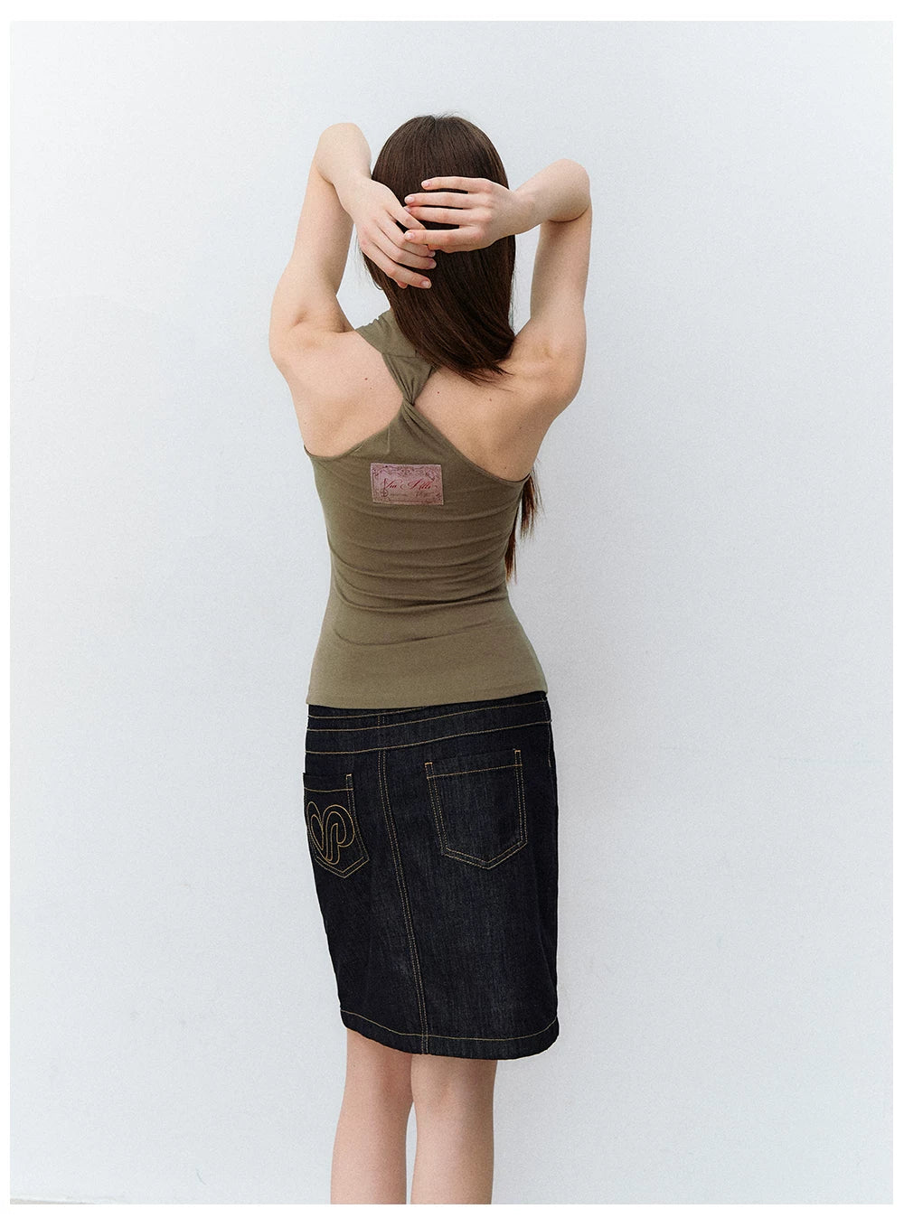 Starfish Pendant Halter Slim-Fit Tank Top