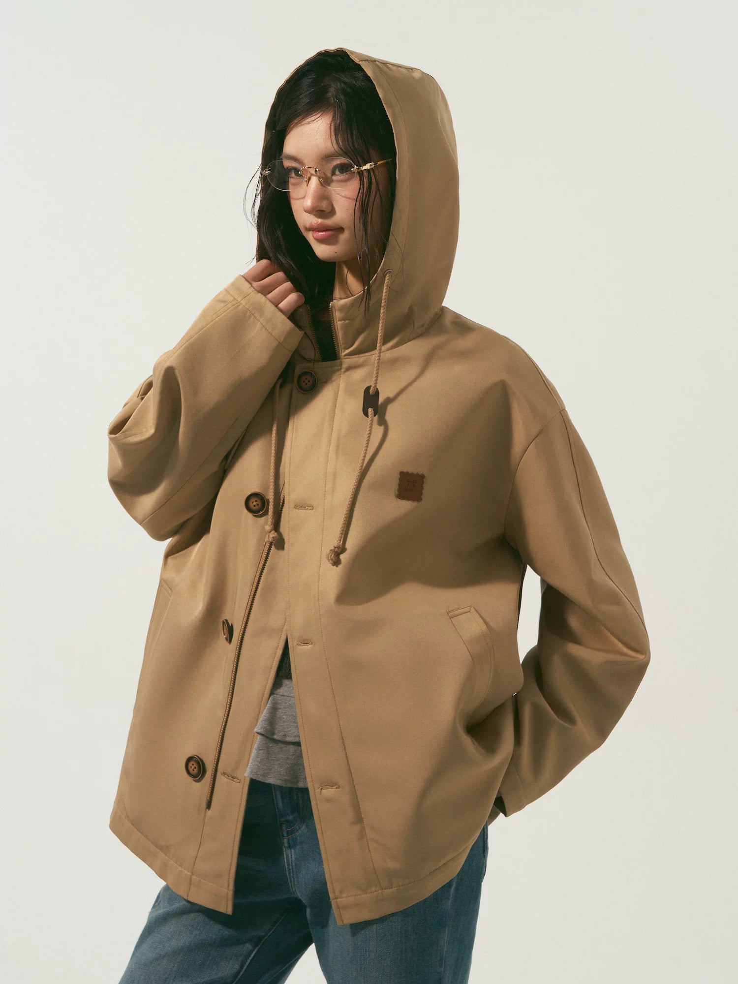 Reversible Hooded Windbreaker Jacket