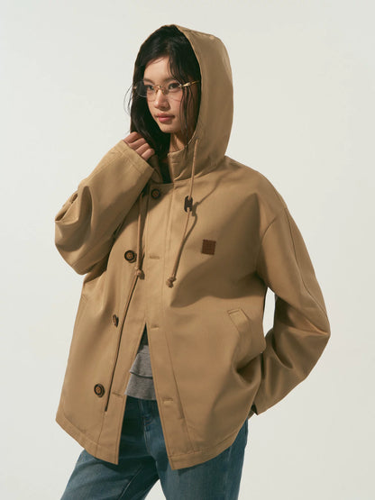 Reversible Hooded Windbreaker Jacket