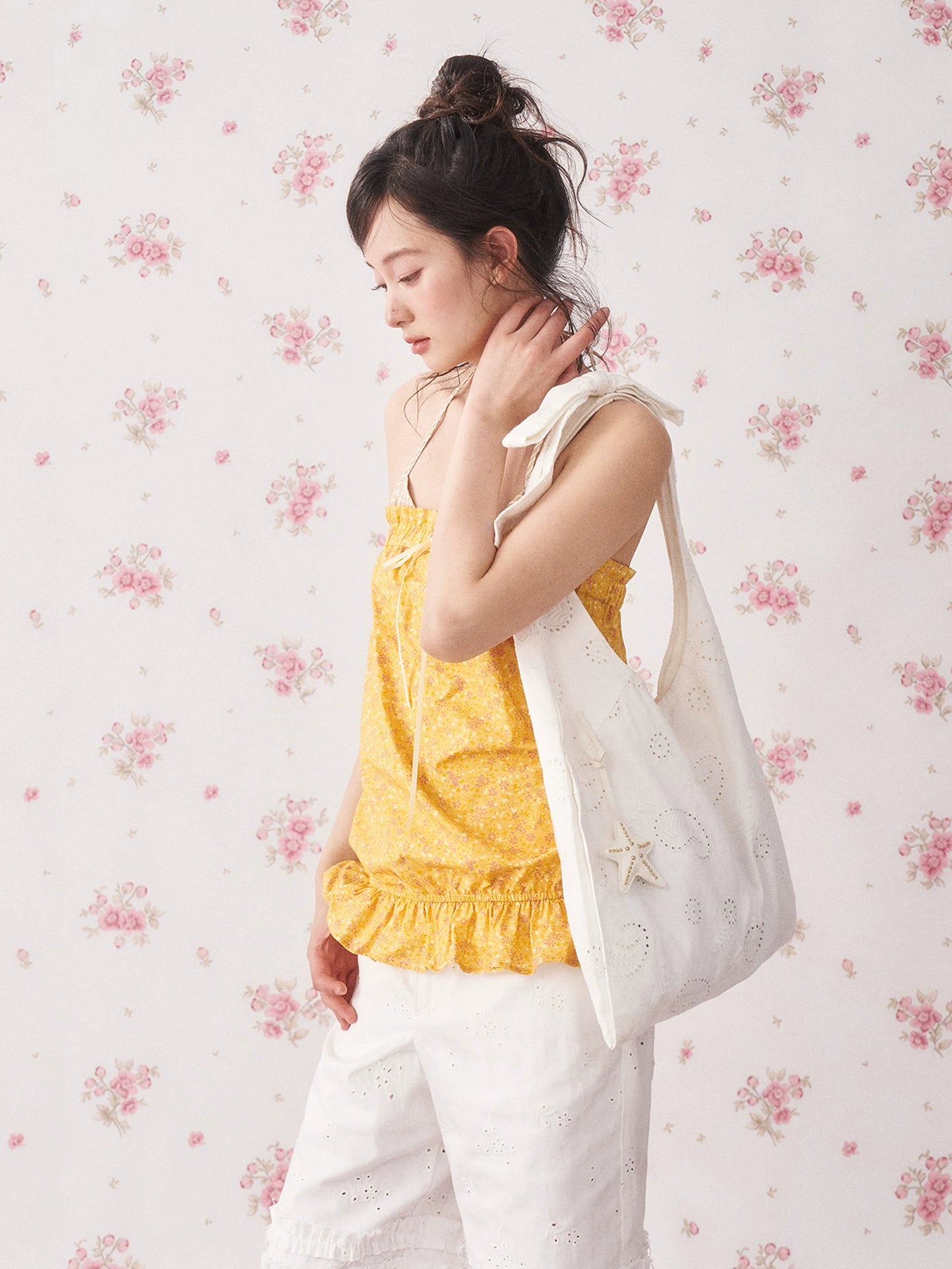 Vintage Floral Halter Camisole