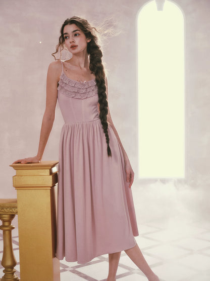 Pink Mist Ballet Knit Slip Dress