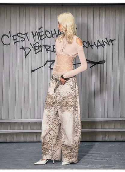 Lace Ruched Mock-Neck Long-Sleeve Base layer