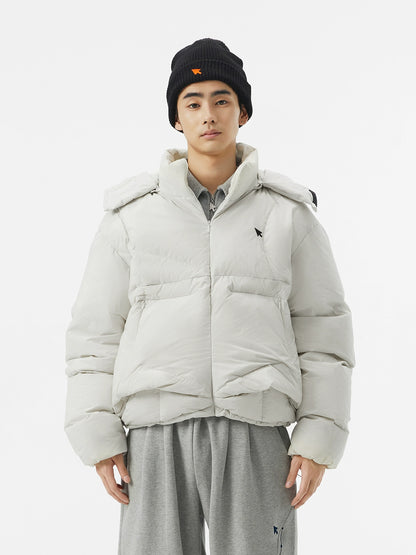 Detachable Hood Down Jacket - CHINASQUAD