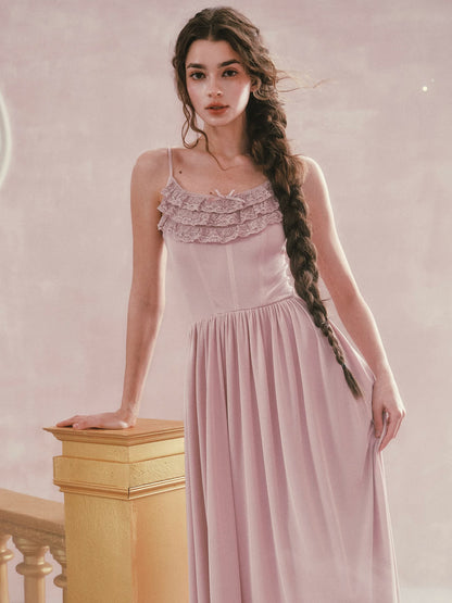 Pink Mist Ballet Knit Slip Dress
