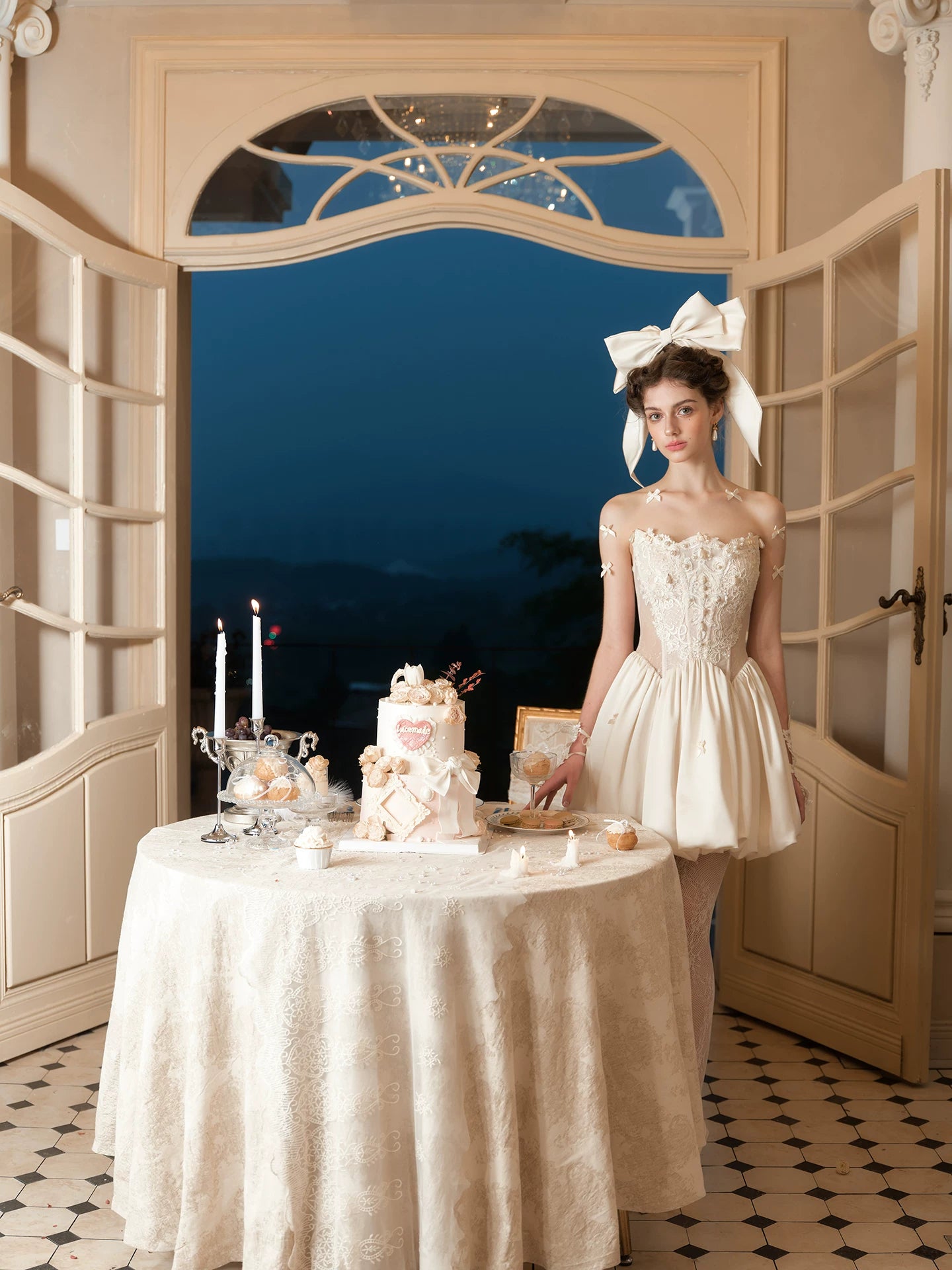 French Corset Sleeveless Party Dress