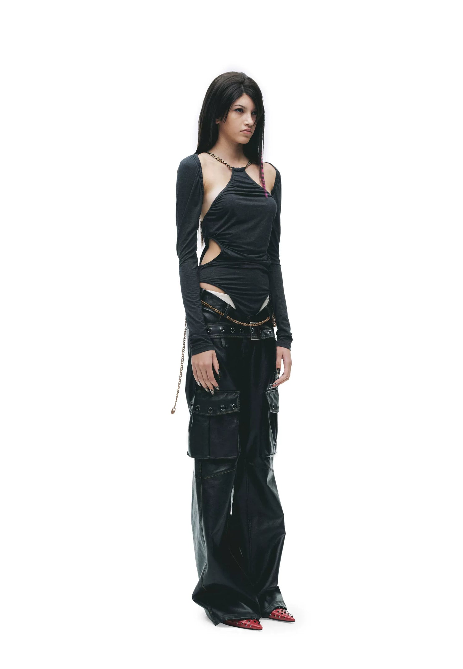 Y2K Convertible Halter Layered Two-Piece Top