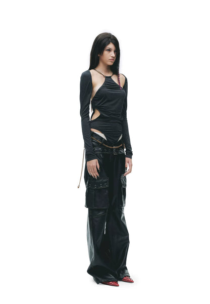 Y2K Convertible Halter Layered Two-Piece Top