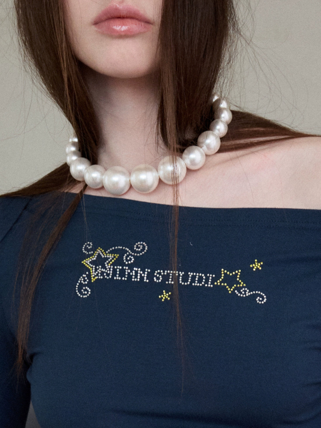 Gradient Pearl Necklace