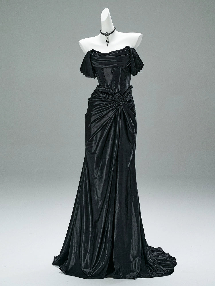 Stellar Blue Aura Couture Gown