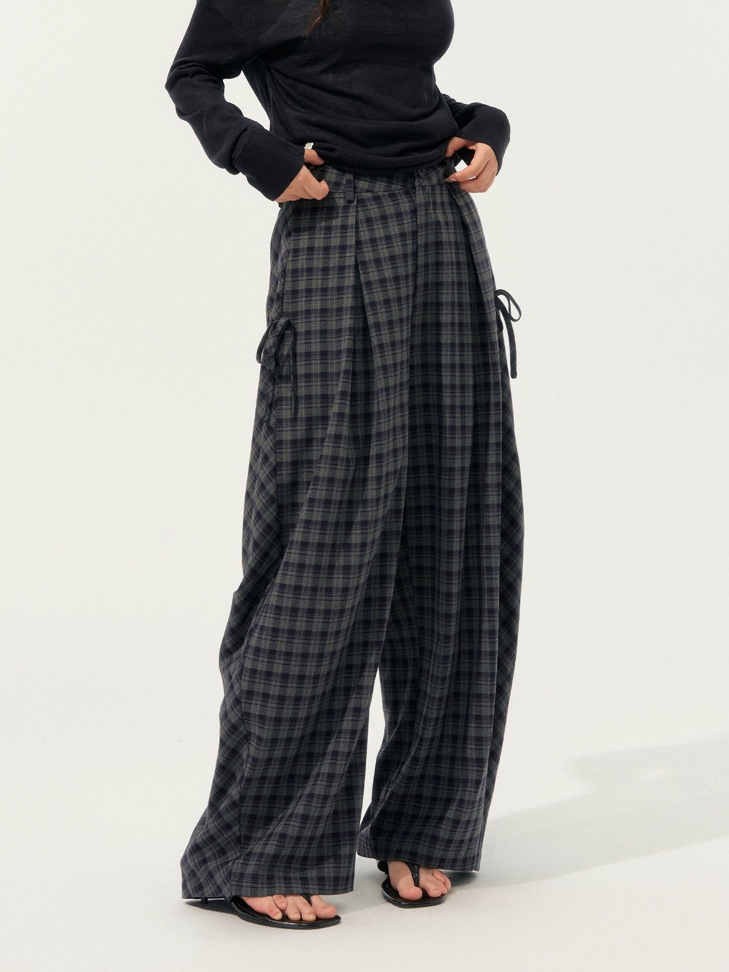 American-Style Wide-Leg Draped Scimitar Pants - CHINASQUAD