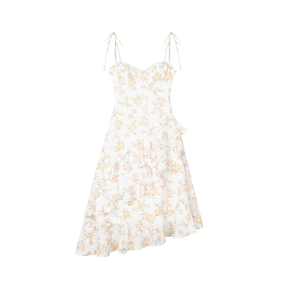 Yellow Rose Floral Dress