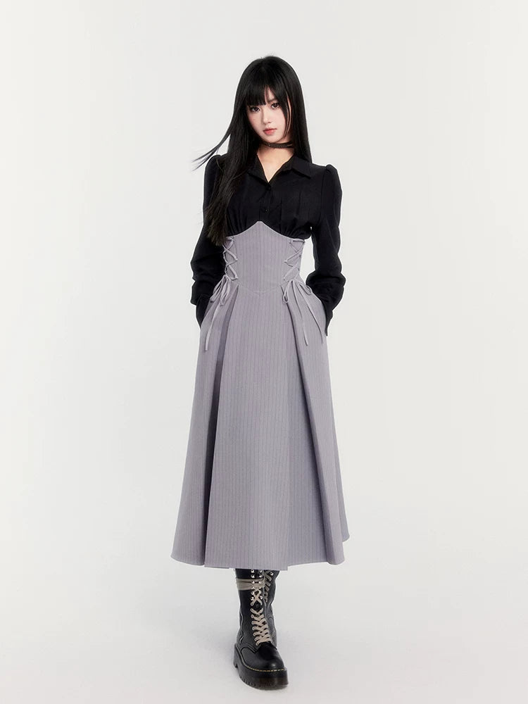 Waist-Cinching Long Sleeve Shirt