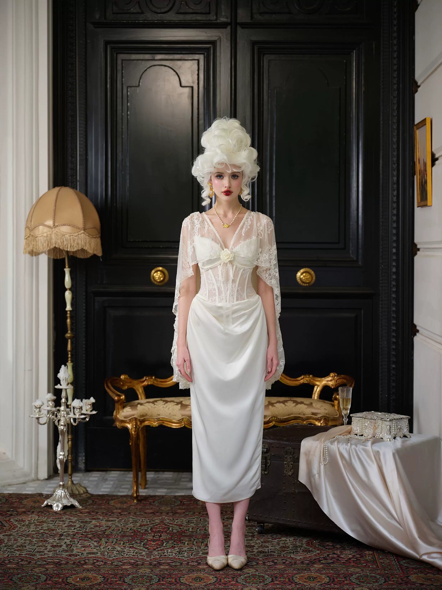 Magic Enchantment Satin Corset Wedding Dress