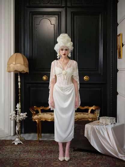 Magic Enchantment Satin Corset Wedding Dress