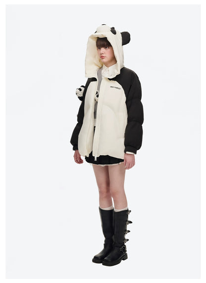 Panda Bear Puffer Jacket