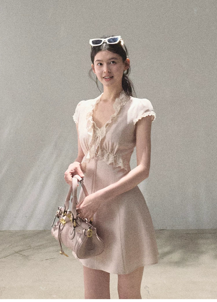 Lyocell Linen Tie-Waist Dress