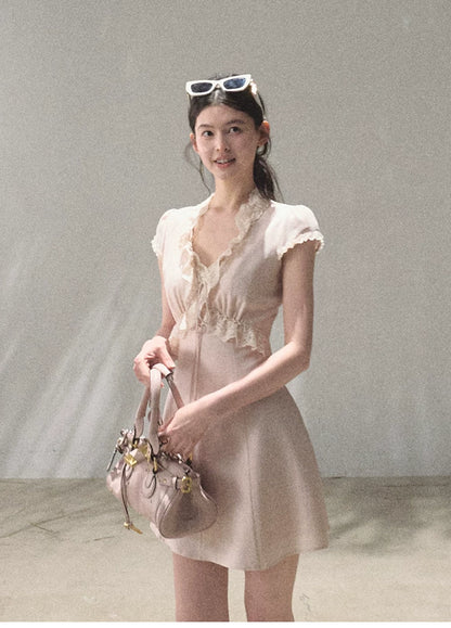 Lyocell Linen Tie-Waist Dress